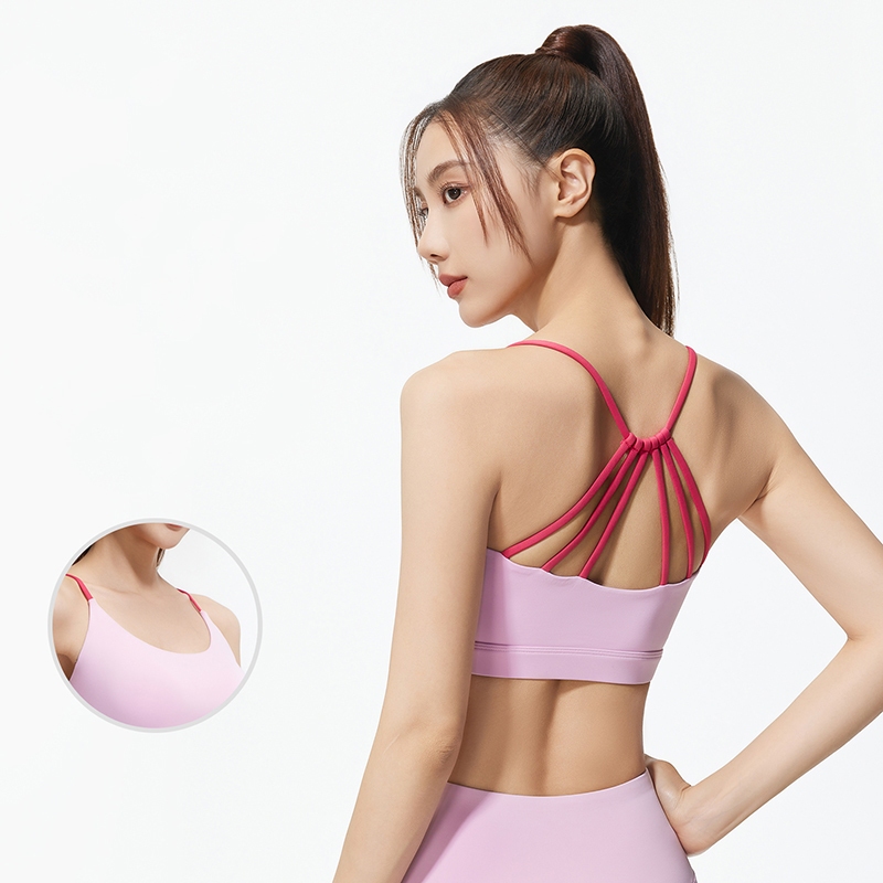 mvp sport บราโยคะสตรี สปอร์ตบรากันกระแทก แผ่นรองหน้าอกคงที่ในตัว สายเดี่ยวไขว้หลัง ราคา ถูกที่สุด ดีลบีเคเค แกลเลอรีภาพที่ 6