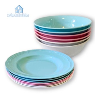 โปรโมชั่นพิเศษ! จานและชามพลาสติกป้องกันการหล่นในครัวเรือนจาน…