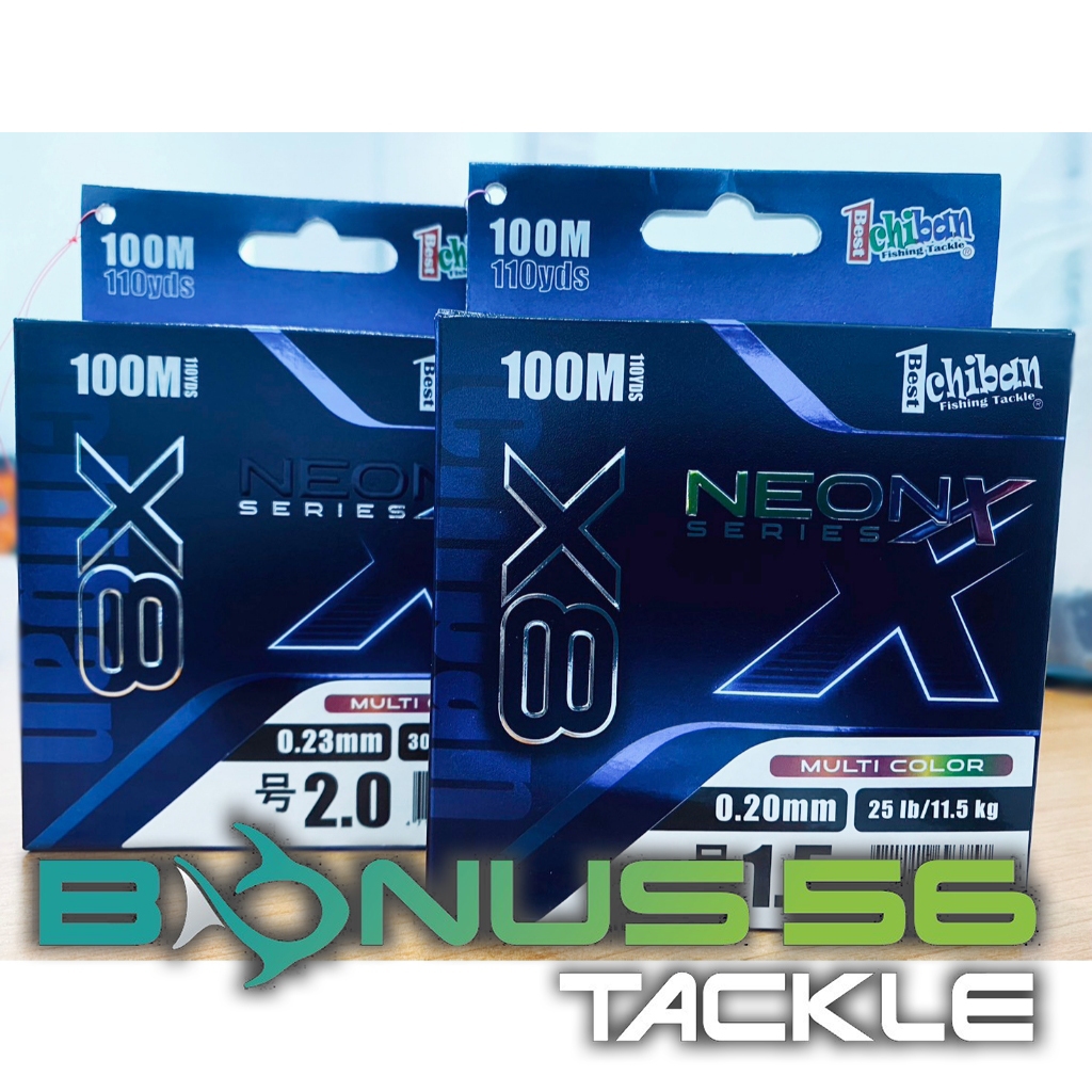 สายPE Neon X X8 MULTICOLOUR ถัก 8 สายกลม ถักละเอียด หน้าตัดมาตรฐาน สีโดดเด่นไม่เหมือนใคร