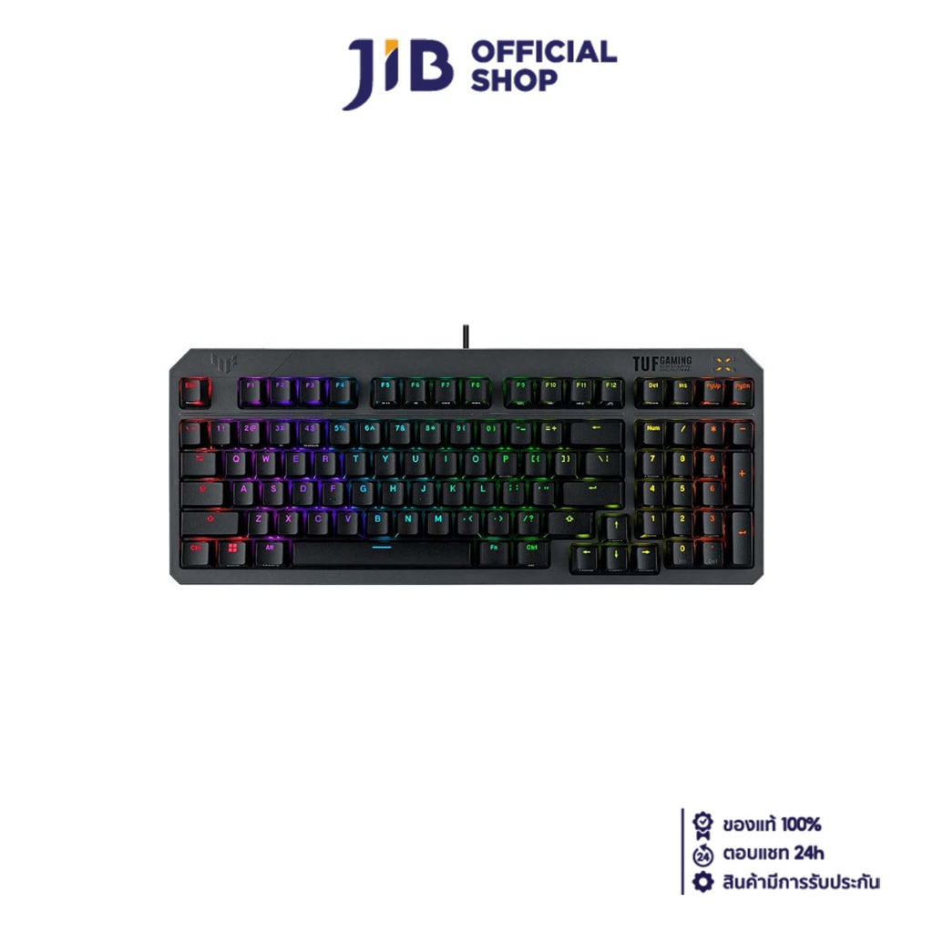 KEYBOARD (คีย์บอร์ด) ASUS TUF GAMING K3 GEN II (BLACK) (OPTICAL BLUE SWITCH AURA