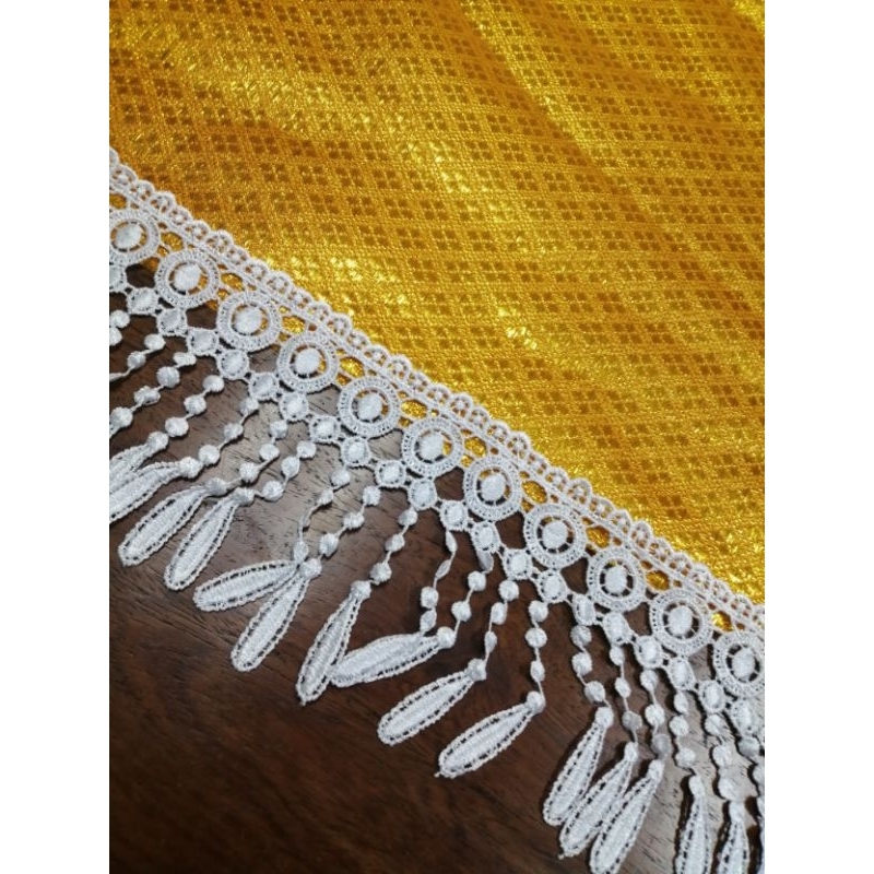 ลูกไม้ตุ้งติ้งตกแต่งพาน​ราคา39บาท/เมตร