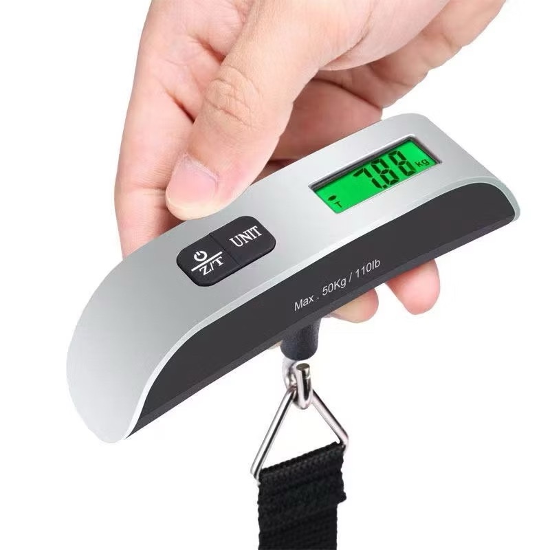 เครื่องชั่งกระเป๋า เครื่องชั่งน้ำหนักอิเล็กทรอนิกส์ดิจิตอล 50kg ชั่งกระเป๋า