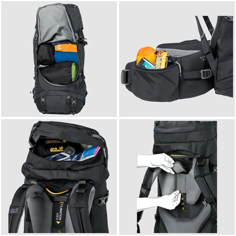 กระเป๋าเดินทาง Jack wolfskin พร้อมส่งจากไทย กระเป๋าเดินป่า Backpack
