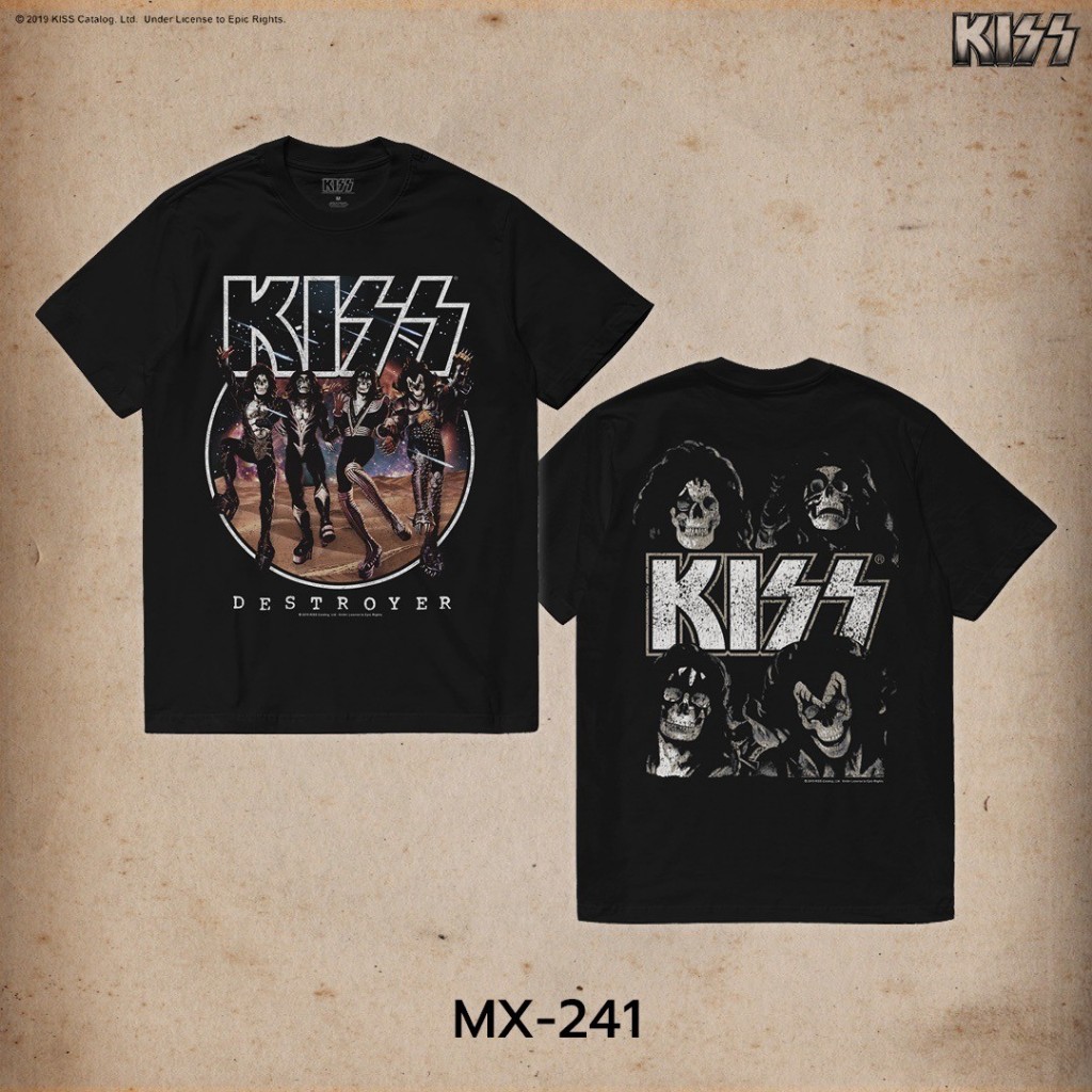 Power 7 Shop เสื้อยืดวง คิส ลิขสิทธ์แท้ KISS T-SHIRTS (MX-241)