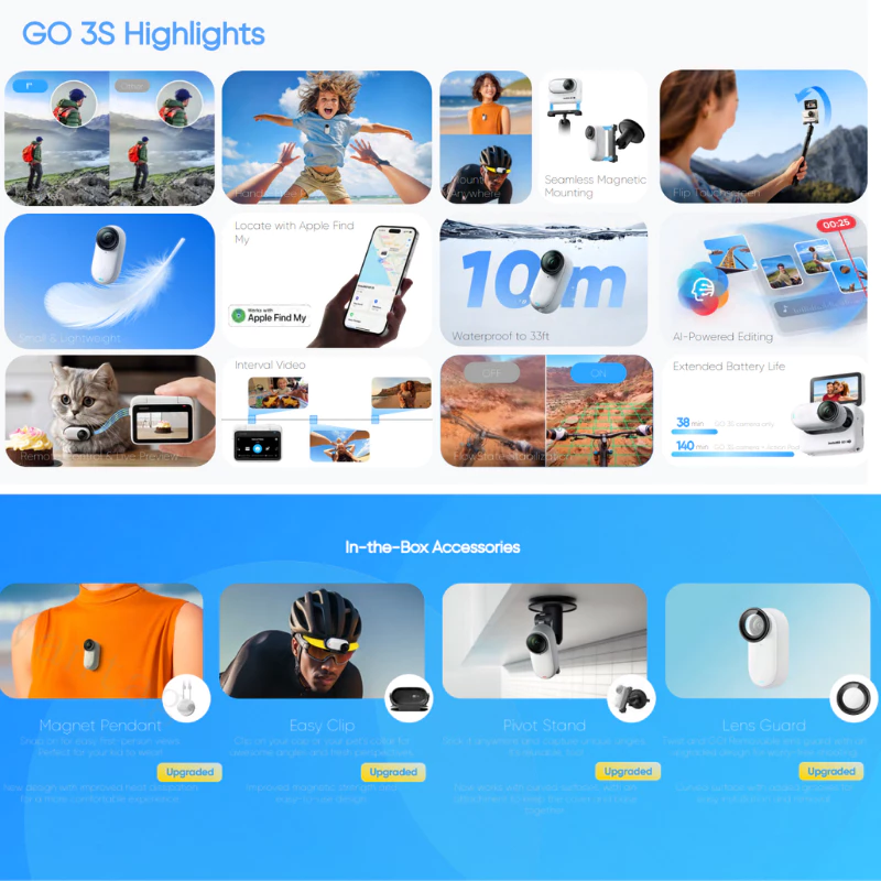 【New Arrival】Insta360 GO 3S the tiny mighty 4K cam รับประกันศูนย์ไทย thumbnail 9