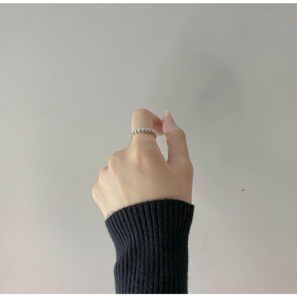 Thing round ring handcrafted by minormood แหวนเงินแท้ 925