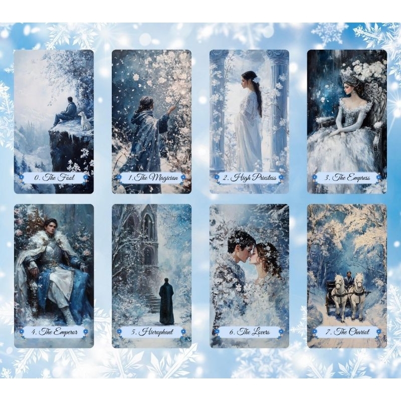 Winter Pastures Tarot ไพ่ยิปซีแท้ธีมฤดูหนาว ไพ่ทาโร่ต์ Tarot cards