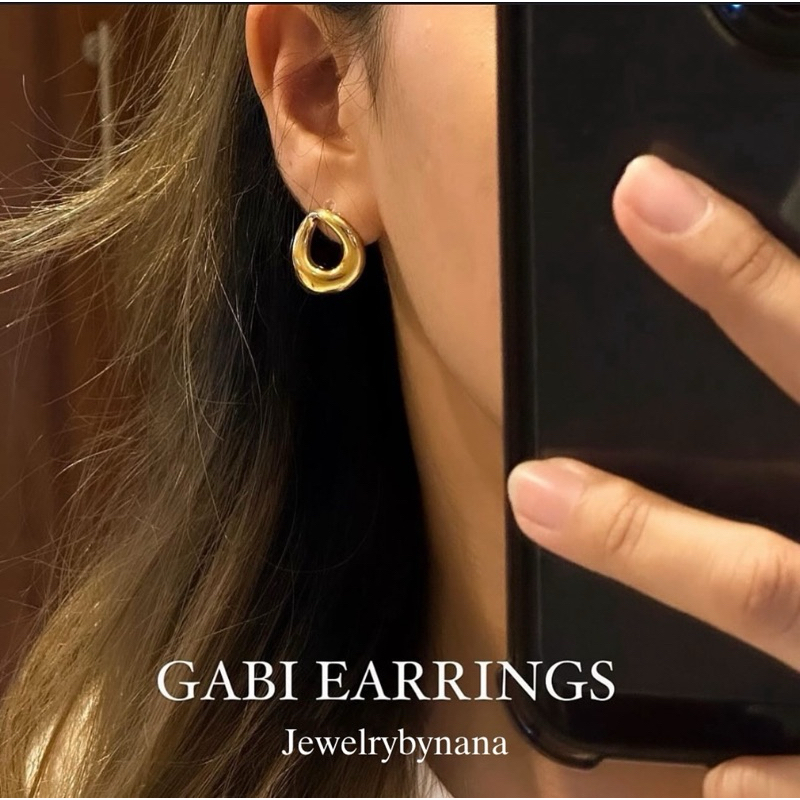Gabi earrings (stainless steel) พร้อมส่ง - รูปที่ 2