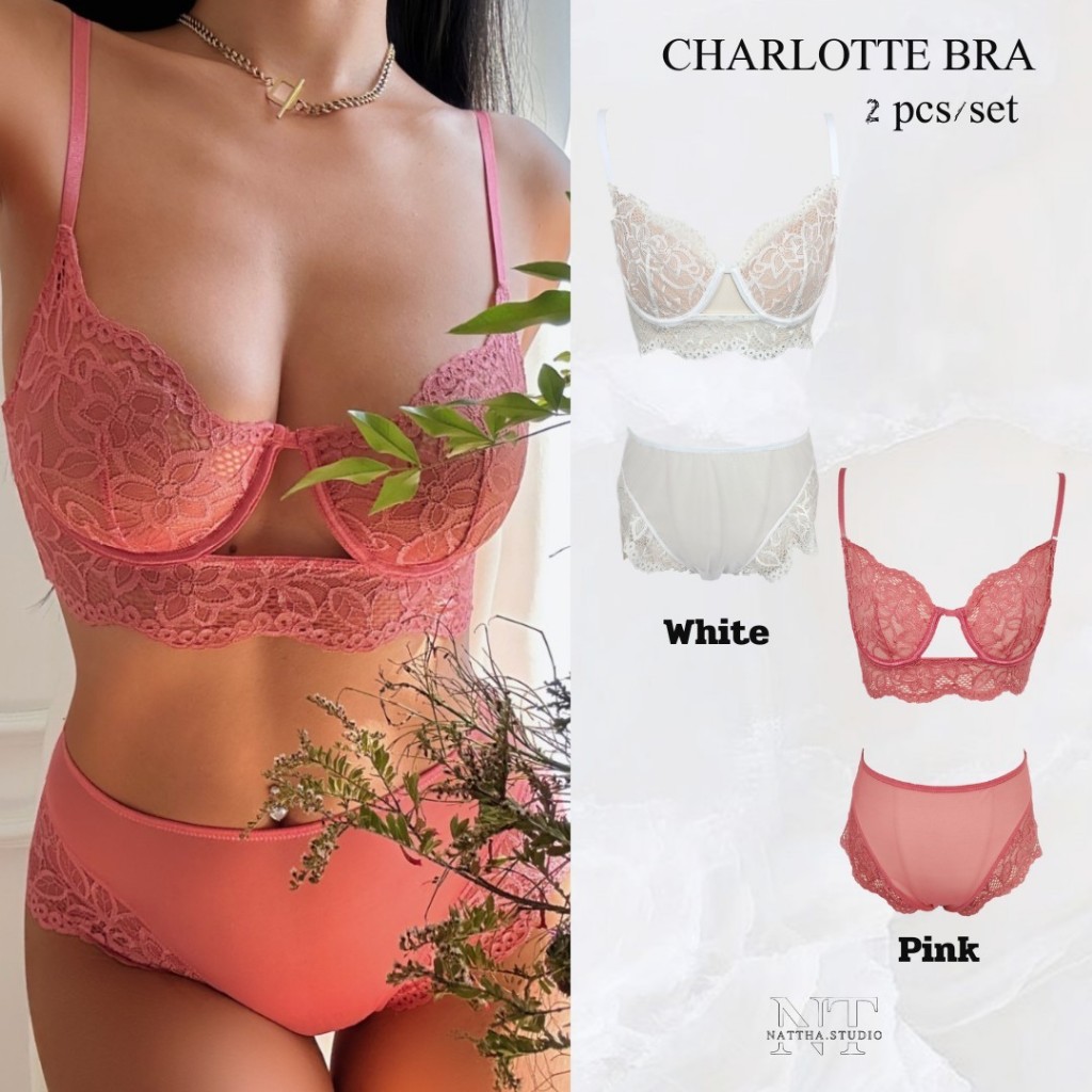 Nattha.Studio / Charlotte set เซ็ทบราลูกไม้ มีโครง