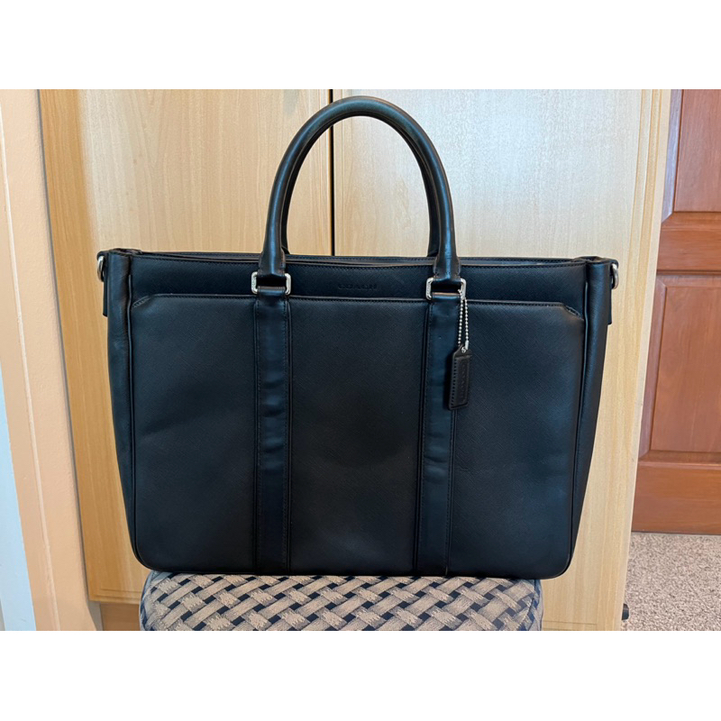 กระเป๋าโค้ช หนังแท้ มือสอง LEXINGTON SAFFIANO LEATHER METROPOLITAN BAG (COACH F71252)