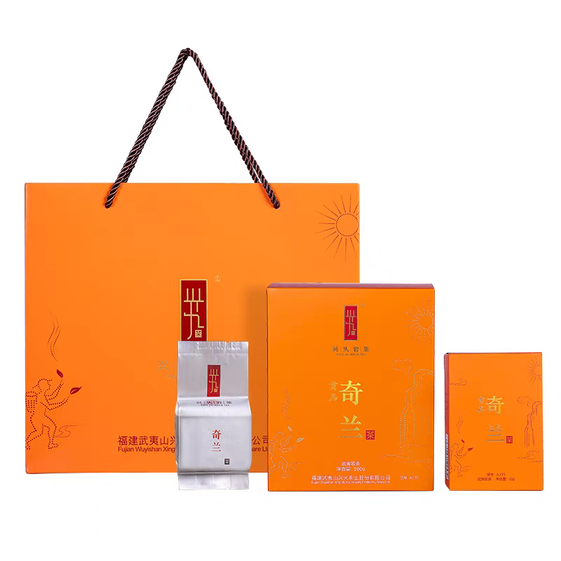 ชาอู่หลง ชี่หลาน Xing Jiu Yan Cha 兴乆岩茶 | Gong Pin Qi Lan 贡品奇兰 ส้ม (10x10 กรัม) 100 กรัม
