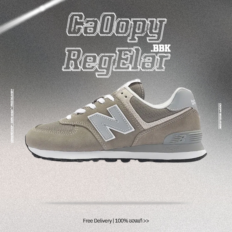 New Balance 574 'Grey White' 2022 Sneakers Unisex ‘Beige Gray’ ML574EVG ของแท้100