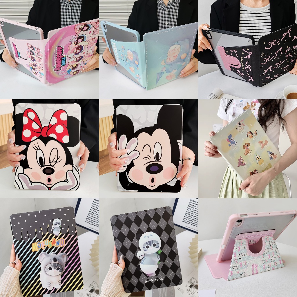 360 ไอแพดmini เคสซิลิโคนไอเเพด แบบใส่ปากกาได้ไอแพด10.9ไอแพด2/3/4 Air1 Air2 Pro9.7ไอแพด10.2 gen7 gen8