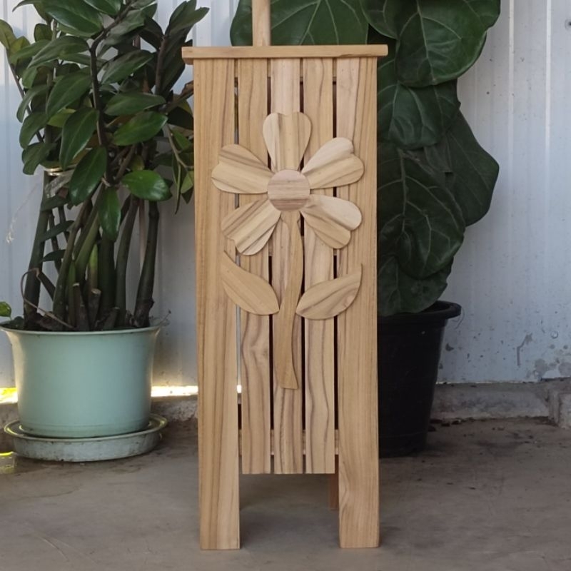ที่ใส่ไม้กวาด ที่เก็บร่ม ชั้นวางกระถางต้นไม้ จัดระเบียบบ้าน ตกแต่งสวน เป็นไม้สัก มีทั้งงานดิบและเคลือบผิว แพ็คสินค้าดี