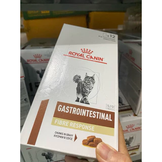 Royal Canin Gastrointestinal Fiber อาหารเปียก สำหรับแมวท้องผูก ขายยกกล่อง12ซอง