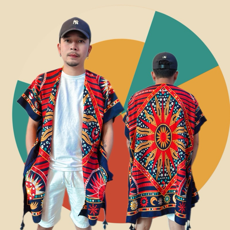 เสื้อคลุมสไตล์ โบฮีเมียน  (ร้านส่ง) คลุมไปทะลเก๋ๆ ใส่ได้ทั้งผู้ชายและผุ้หญิง