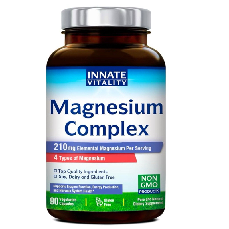 หมดอายุ 07/2025 MAGNESIUM COMPLEX (4 IN 1 )(รองรับสุขภาพของเส้นประสาท กล้ามเนื้อ กระดูก & หัวใจ) ( 90 แคปซูล )