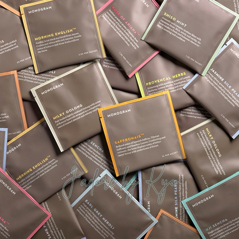 🌈🫖 (แบ่งขายค่ะ) Monogeam by Gryphon Tea ชาซองสุดพรีเมี่ยม ขนาด 2.5 g
