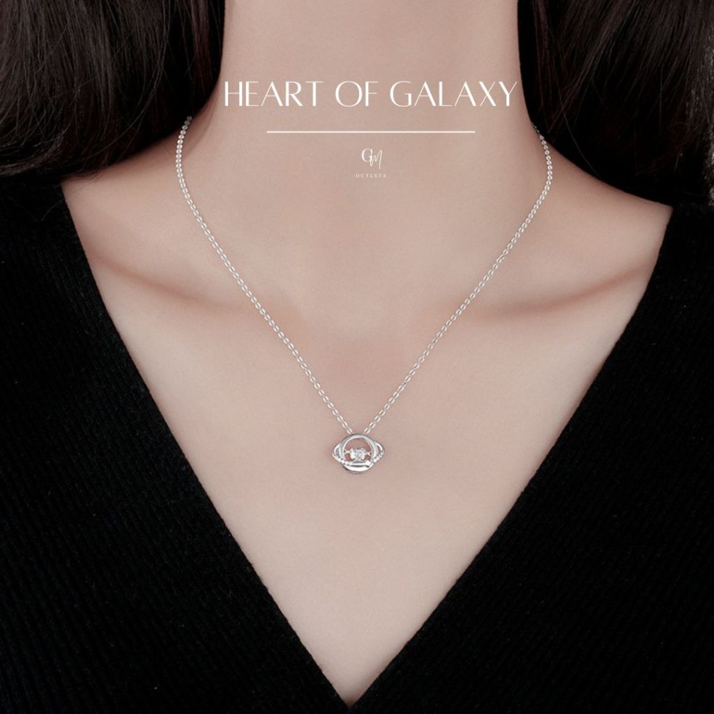OUTLETS ล้างสต็อกจากโรงงานตรง สร้อยคอ Heart Of Galaxy Necklaces silver925 สร้อยคอแฟชั่น สร้อย