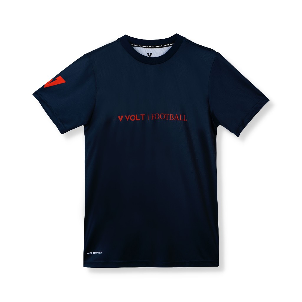 VOLT เสื้อกีฬา แขนสั้น สีกรม VECTOR 001 TRAINING SUBLIMATION NAVY
