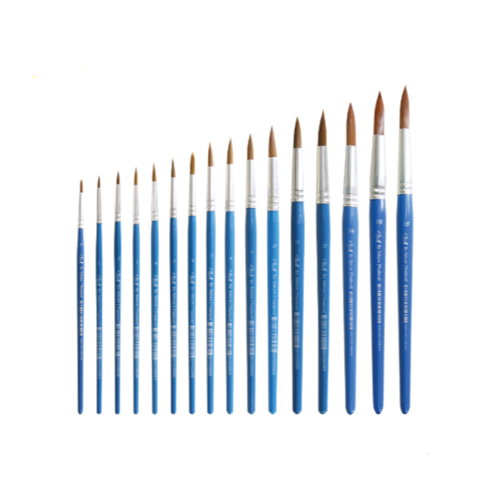 I Paint (ไอเพ้นท์) พู่กันกลม สำหรับสีน้ำ ด้ามกลม เบอร์ 1 ( 1 ชิ้น )