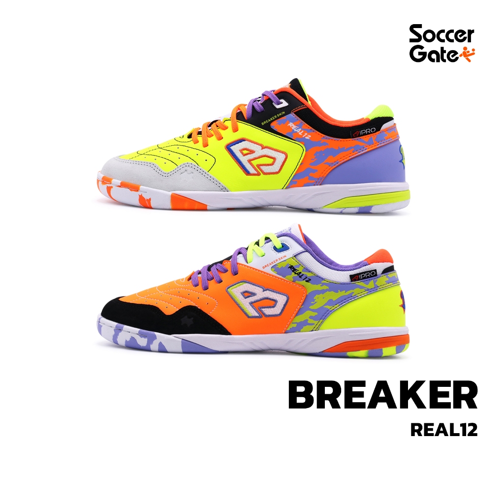 BREAKER REAL 12 รองเท้าฟุตซอลของแท้ [โค้ด SOCC09SEP ลดสูงสุด 500 เมื่อซื้อครบ 3000]