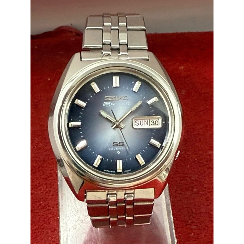 SEIKO 5 ACTUS SS 23 Jewels Automatic ตัวเรือนสแตนเลส นาฬิกาผู้ชาย มือสองของแท้