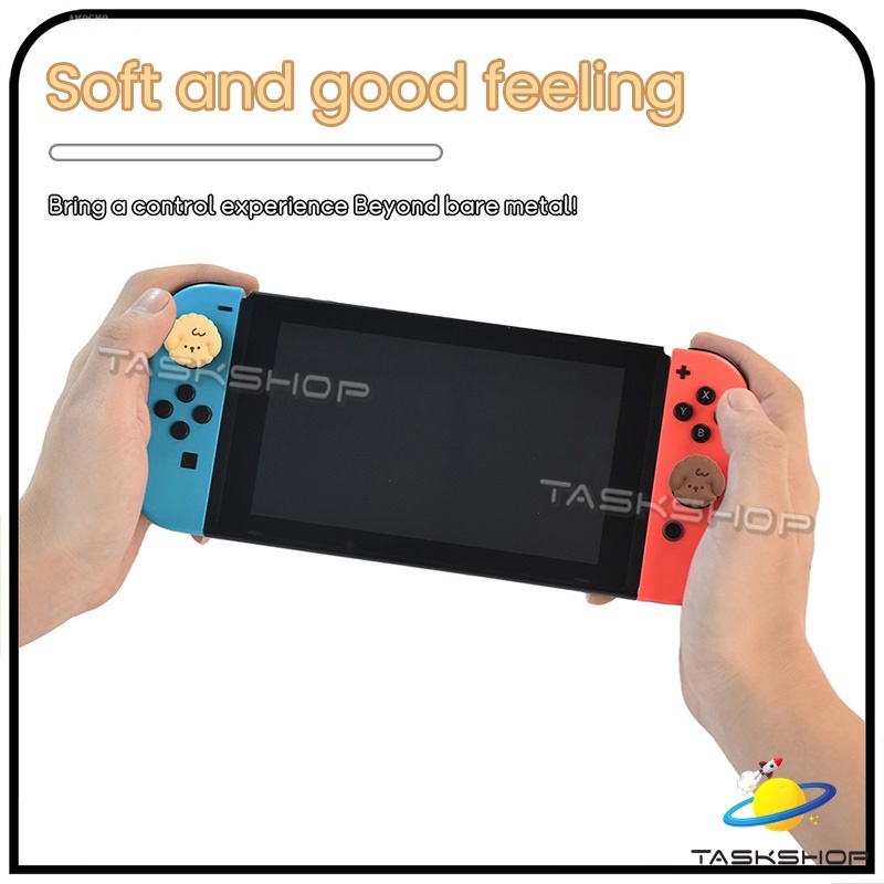 (1 ชิ้น)💥ใหม่ล่าสุด🔥🎮ปุ่มยาง / จุกยาง / ซิลิโคน ลาย Cartoon สุด Cute✨ สำหรับ Joy Con Nintendo Switch / OLED / Lite