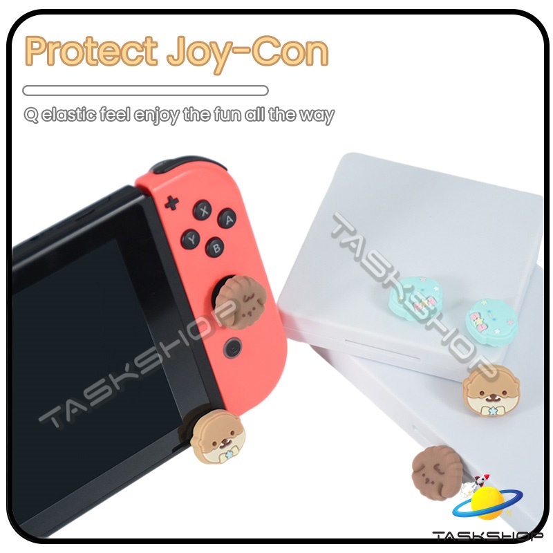 (1 ชิ้น)💥ใหม่ล่าสุด🔥🎮ปุ่มยาง / จุกยาง / ซิลิโคน ลาย Cartoon สุด Cute✨ สำหรับ Joy Con Nintendo Switch / OLED / Lite
