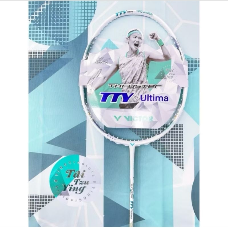 VICTOR ไม้แบดมินตัน รุ่น TK-TTY Ultima 4U แถมเอ็น Victor กริป ถุงผ้า