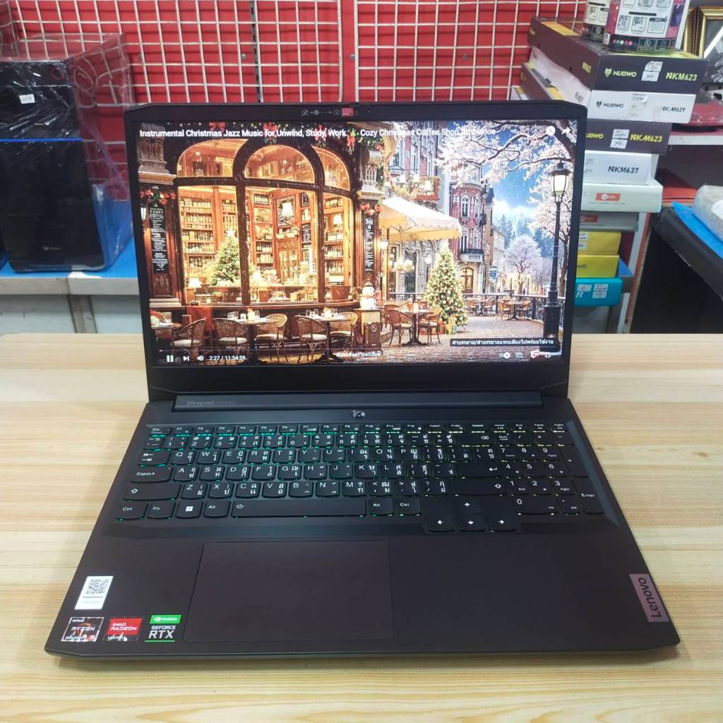 Lenovo ideapad Gaming 3 15ACH6 82K201YETA สภาพเครื่อง 90% ประกันศูนย์ Onsite 3/3/2025