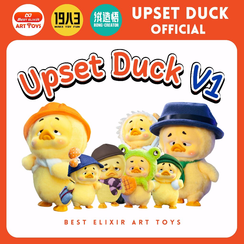 Upset Duck - Work Upsets Me V.1 ของแท้มี มอก. พร้อมส่งจากไทย 1จุ่ม [ยกboxกดสั่งซื้อ6จุ่ม] เป็ดหน้าบึ้ง เป็ดUpsetDuck