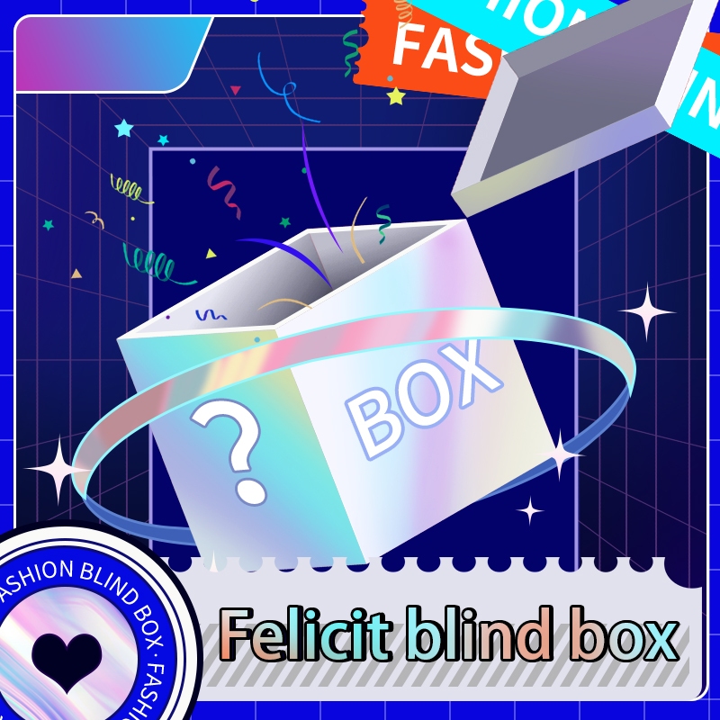 รางวัลสุ่มรอคุณอยู่ Felicit blind box Mystery box พัดลมปืนพังผืดโทรศัพท์มือถือคริลิคมือทำกล่อง