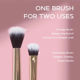 Oni Fluffy Eyeshadow Brush Double Ended Eyeshadow Brush For Blending Blurring Eyeshadow แปรงทาตา แปรงทาตา แปรงแต่งตา