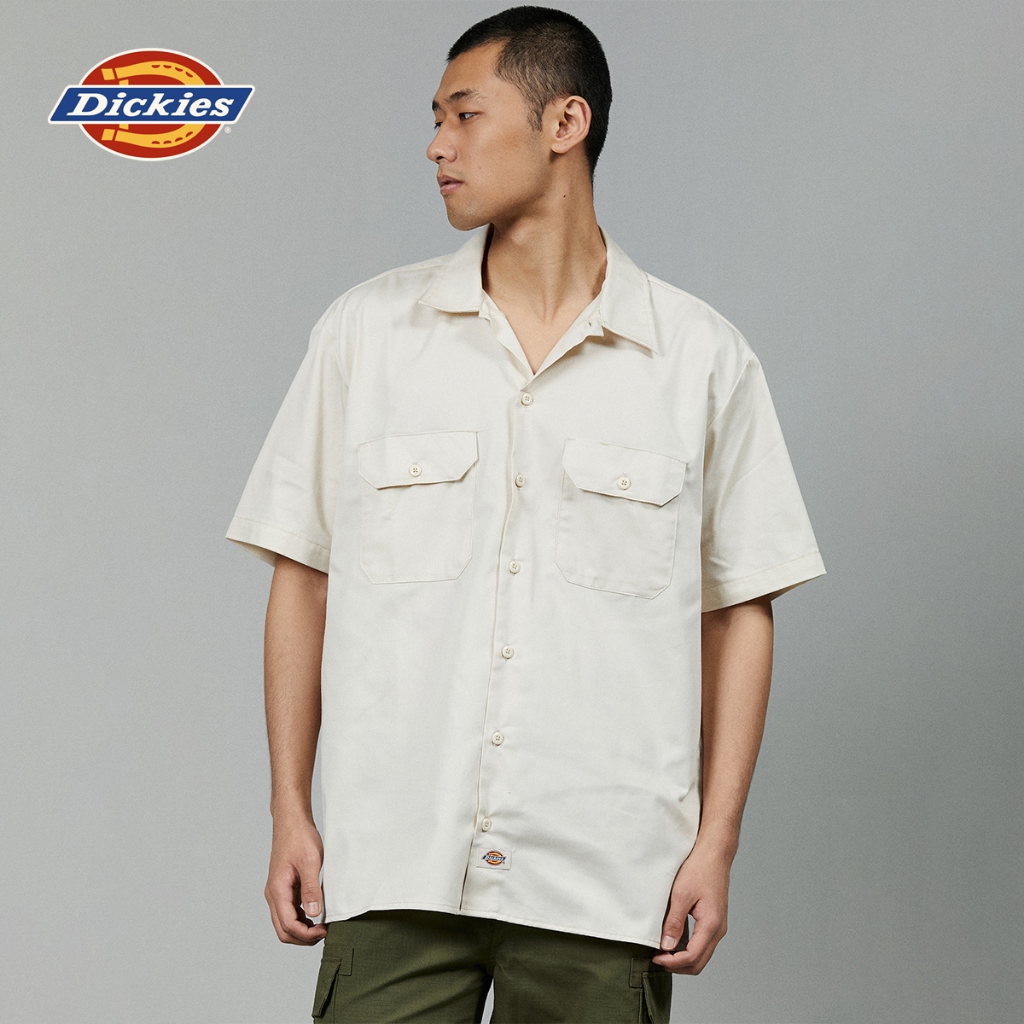 DICKIES MEN’S SHORT SLEEVE WORK SHIRT – WHITECAP GRAY เสื้อ เสื้อเชิ้ต เสื้อเชิ้ตแขนสั้น ผู้ชาย – โปรปัง