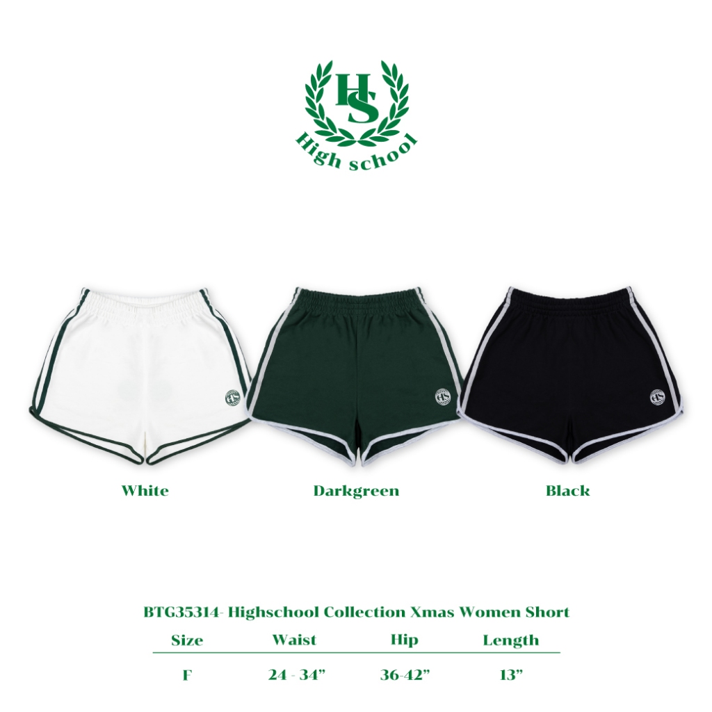 Highschool - BTG35314 กางเกงขาสั้นผู้หญิง High school Collection Xmas