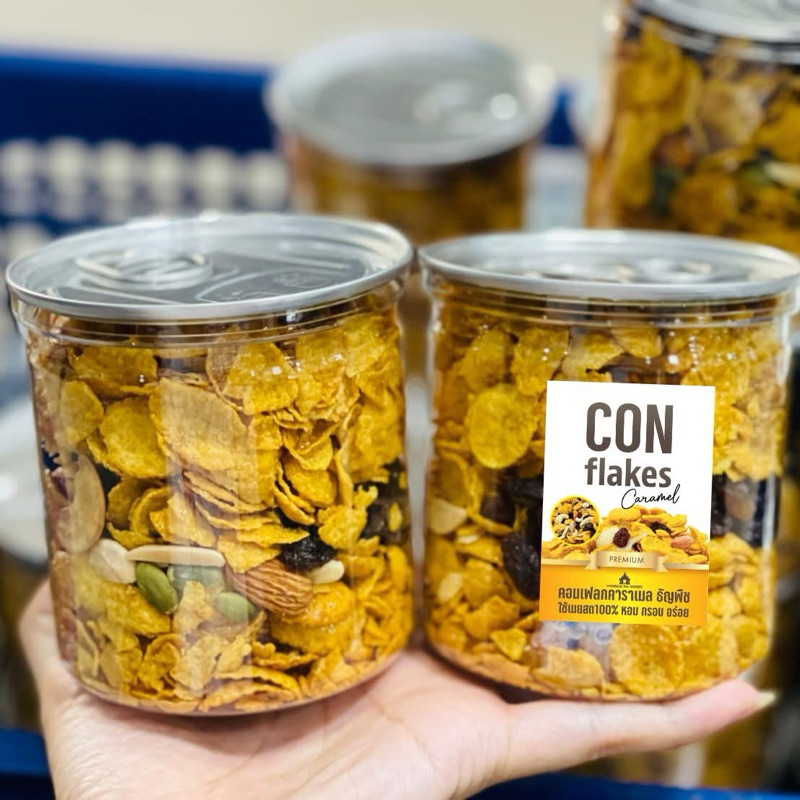 คอนเฟลกคาราเมลธัญพืช ขนาด150กรัม(พิเศษธัญพืช 5ชนิด)