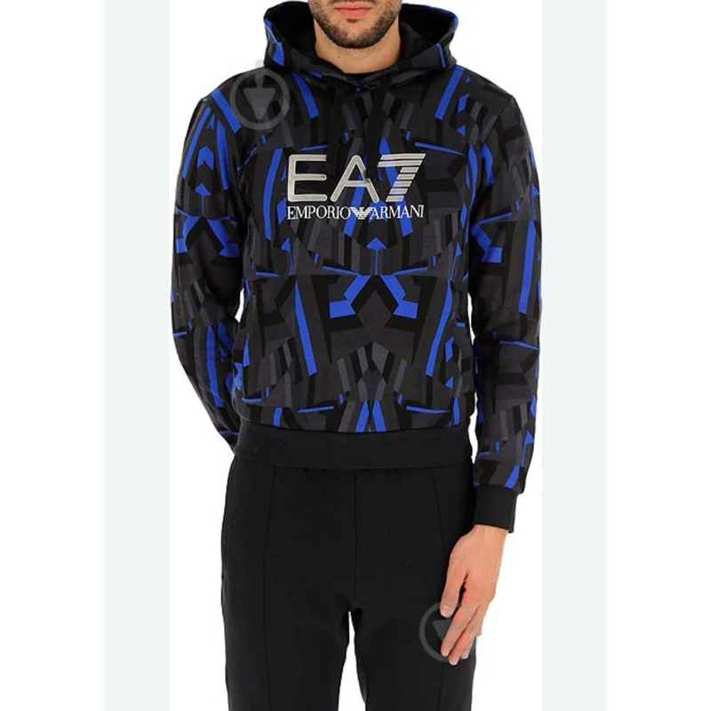 เสื้อแขนยาวมีฮู้ดดี้ EMPORIO Armani EA7 แบบสวมทางศรีษะ สำหรับผู้ชาย