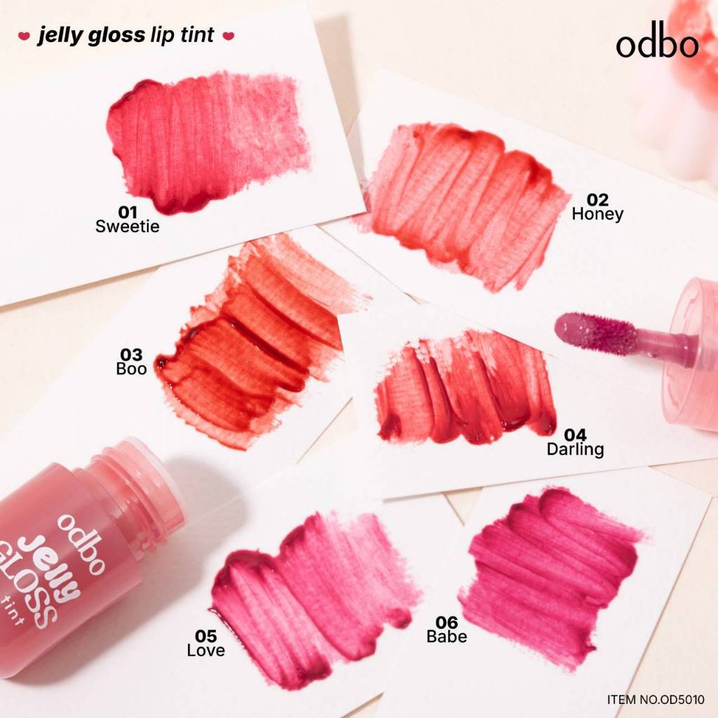 OD5010 ODBO Jelly Gloss Lip Tint โอดีบีโอ เจลลี่ กลอส ลิป ทิ้นท์ - รูปที่ 6