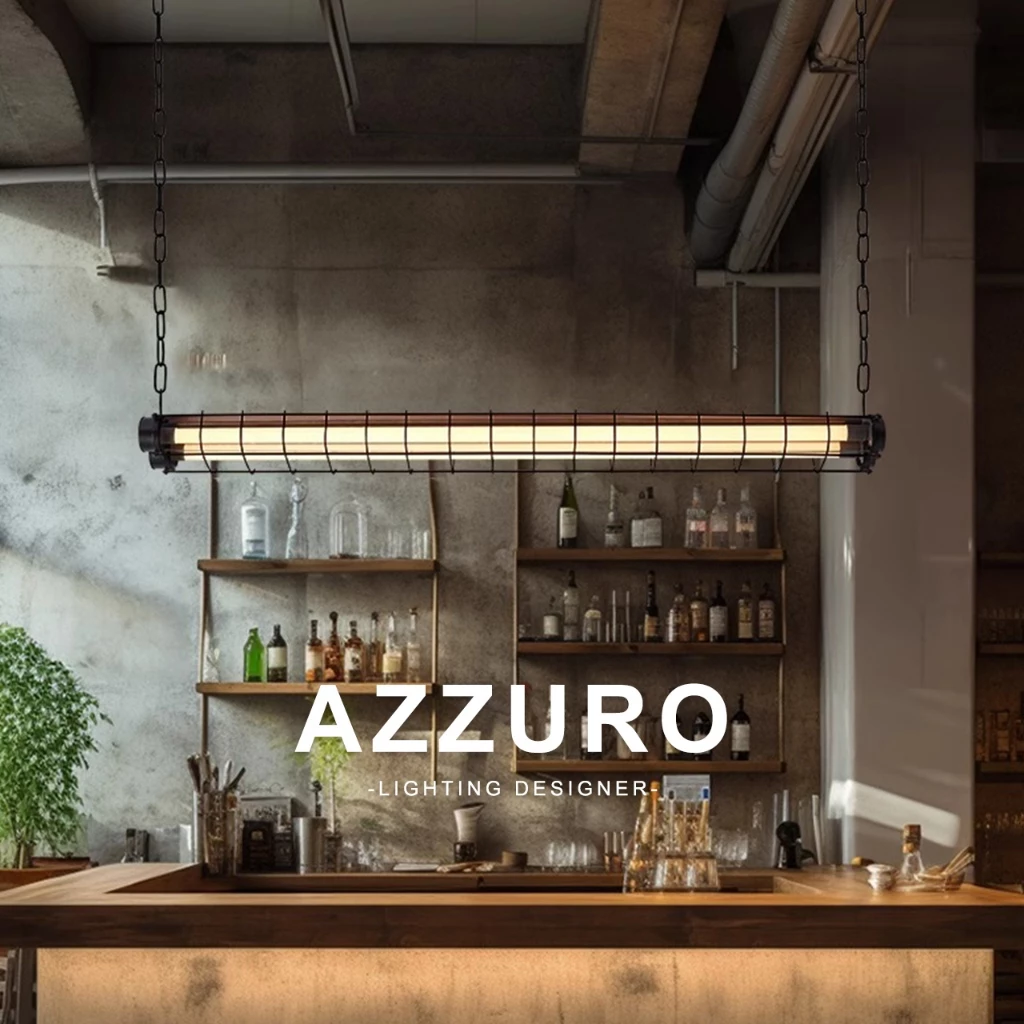 สินค้าพร้อมส่ง【AZZURO】โคมไฟระย้า โคมไฟเพดาน ไฟแต่งร้าน โคมไฟลอฟท์ ดีไซน์อินดัสเทรียล โคมไฟตกแต่ง ไฟคาเฟ่