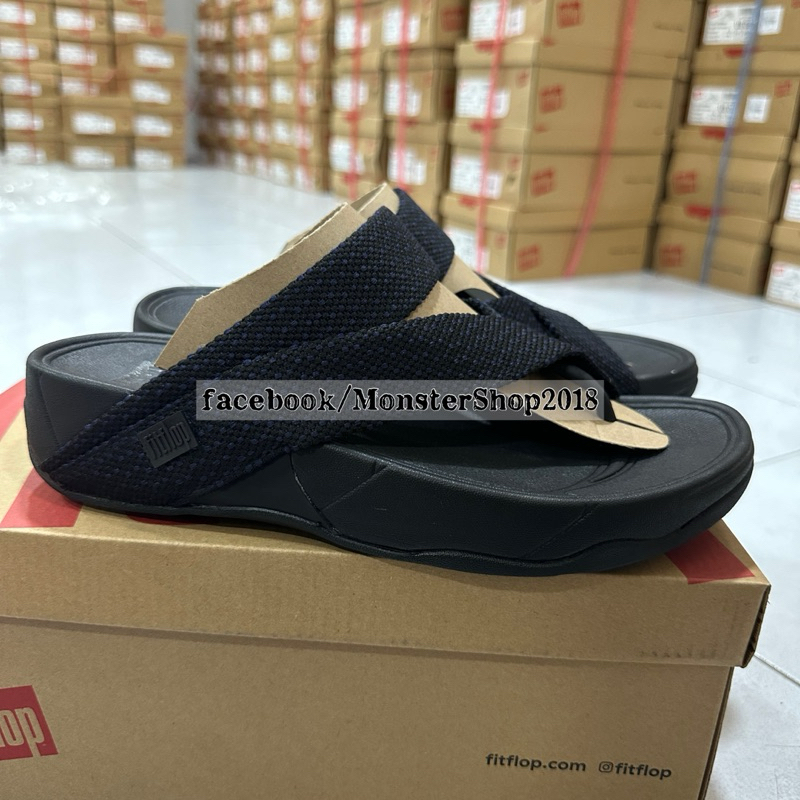 รองเท้า Fitflop รุ่น Sling Weave | สีดำจุดม่วง (แท้ล้าน%)