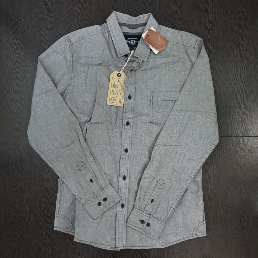 เสื้อเชิ้ต เสื้อทำงาน Khaki Bros แท้ มือหนึ่ง ป้ายห้อย