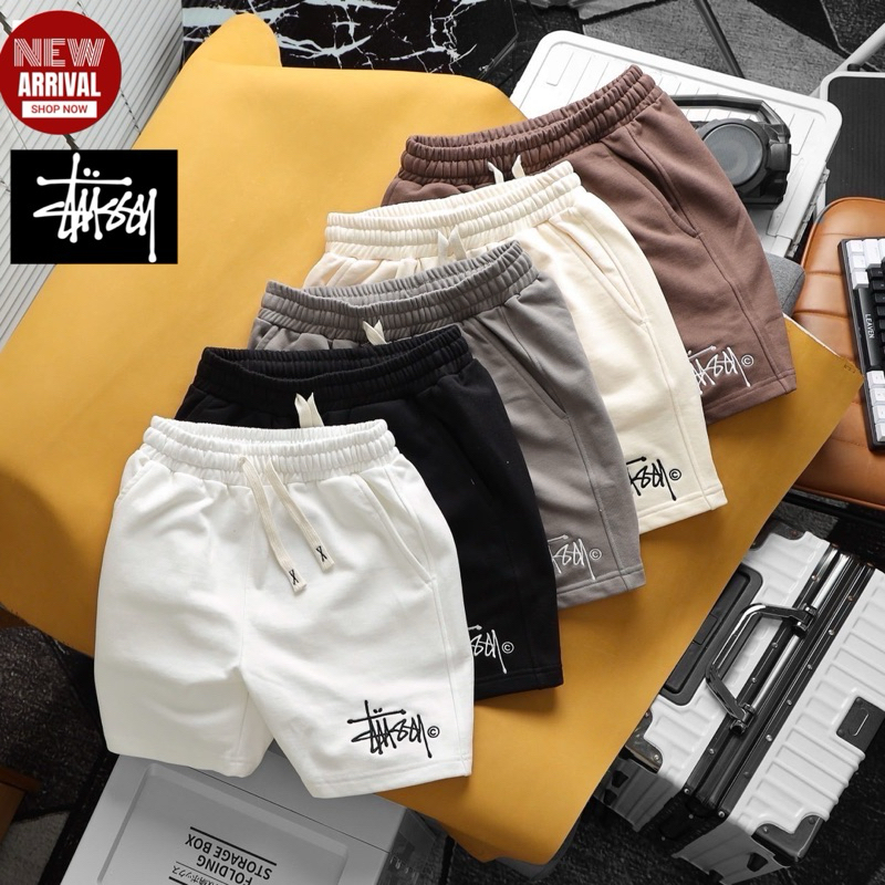 Stüssy short Pants cotton กางเกงขาสั้นลำลอง unisex