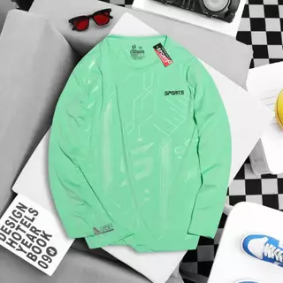 เสื้อกีฬาแขนยาว คอกลม ใส่ออกกำลังกาย ใส่เที่ยว ผ้าดี สินค้ามีพร้อมส่ง