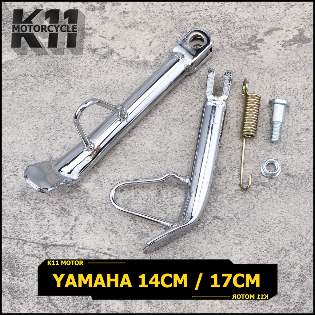 ขาตั้งข้าง รถรุ่นYAMAHAทุกรุ่น 14cm 17cm ตามรูป พร้อมสปริง งานดี ใช้ได้นาน จัดส่งเร็ว
