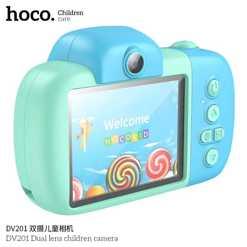 HOCO DV201 กล้องถ่ายรูป กล้องถ่ายรูปดิจิตอลสำหรับเด็ก ถ่ายได้จริง FULL HD 1080p Camera for kids
