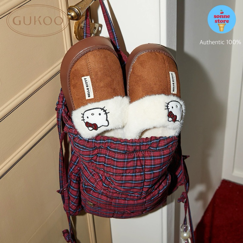 🛒 พร้อมส่ง/พรี Gukoo X Hello Kitty Slippers รองเท้า