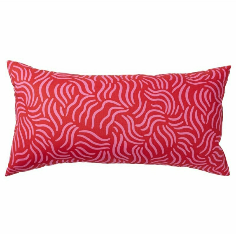 หมอนอิง SANDMOTT ซันด์มอท (ikea) สีแดงสด/ชมพูสด ขนาด 30×58 cm.