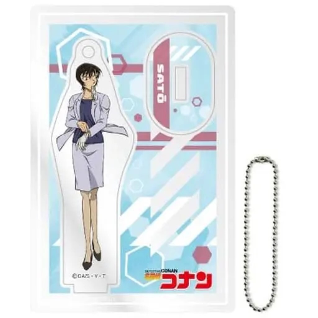 Detective Conan Trading Mini Acrylic Stand 3" - Satou Miwako keyring Key Chains ห้อยกระเป๋า เป้ น่าร