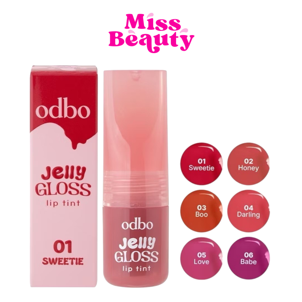 OD5010 ODBO Jelly Gloss Lip Tint โอดีบีโอ เจลลี่ กลอส ลิป ทิ้นท์ ลิปสติก 3 กรัม